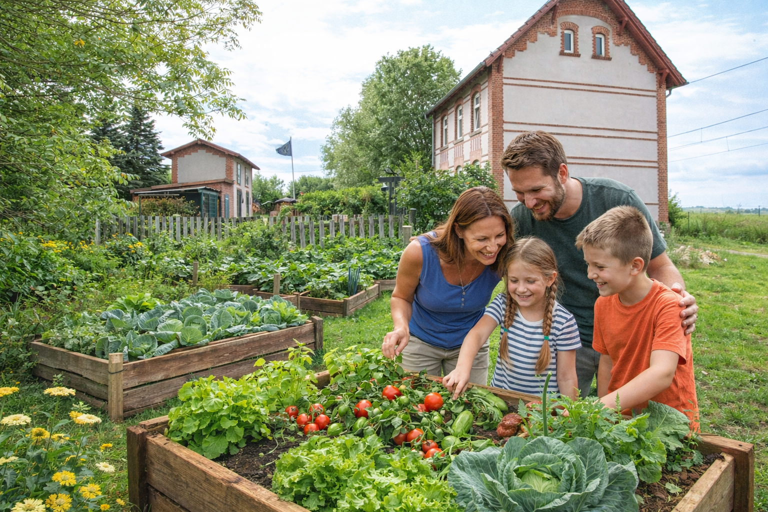 Ein Hochbeet f&uuml;r die ganze Familie