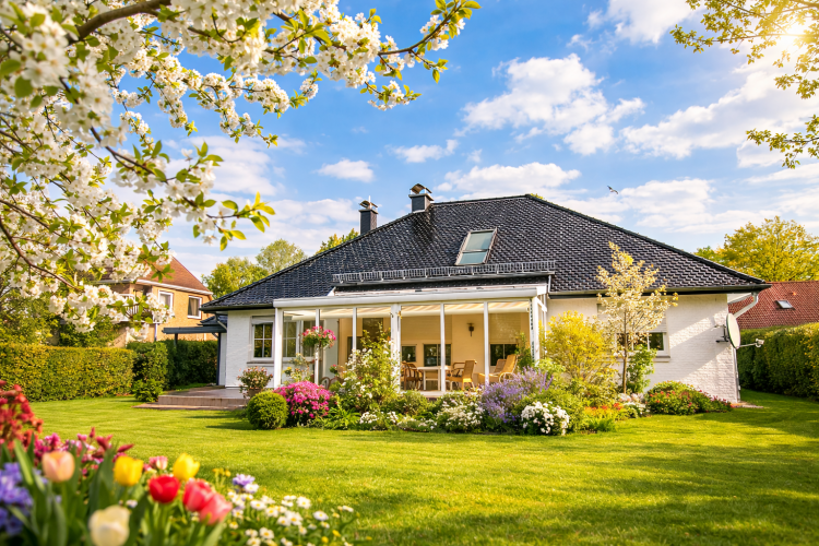 EFH in Kasnevitz im F&uuml;hling
