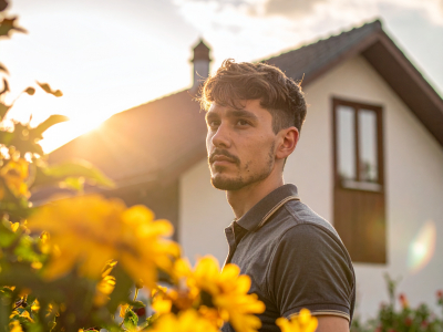 Jemand steht vor seinem Haus und fragt sich, was die neuen Verordnungen f&uuml;r ihn bedeuten.